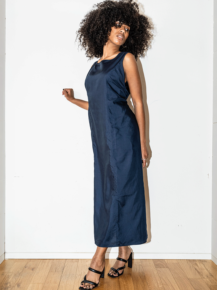 Abito wrap navy
