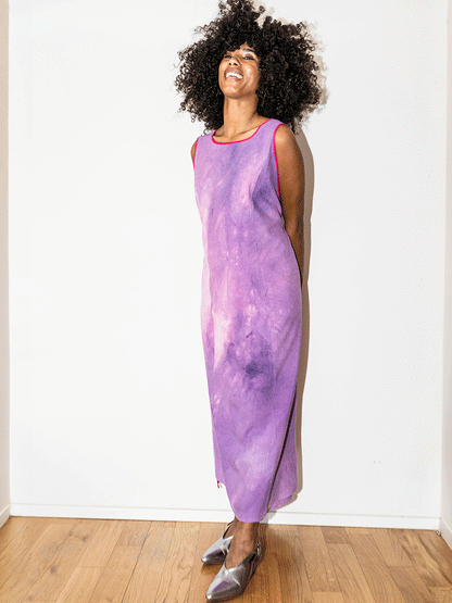 Abito wrap viola