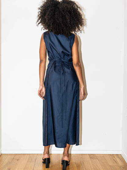 Abito wrap navy