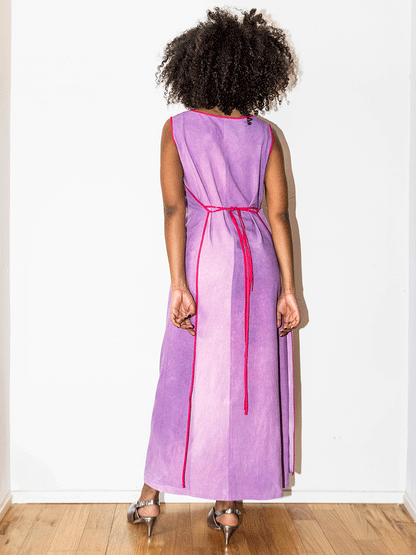 Abito wrap viola
