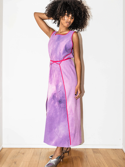 Abito wrap viola