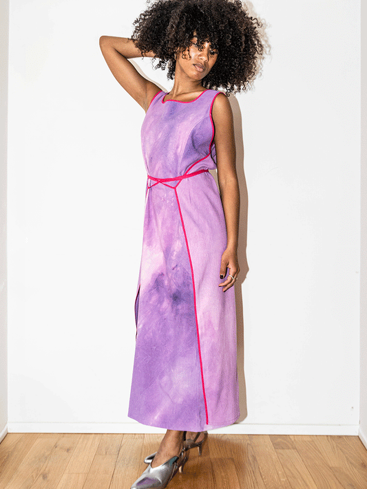 Abito wrap viola