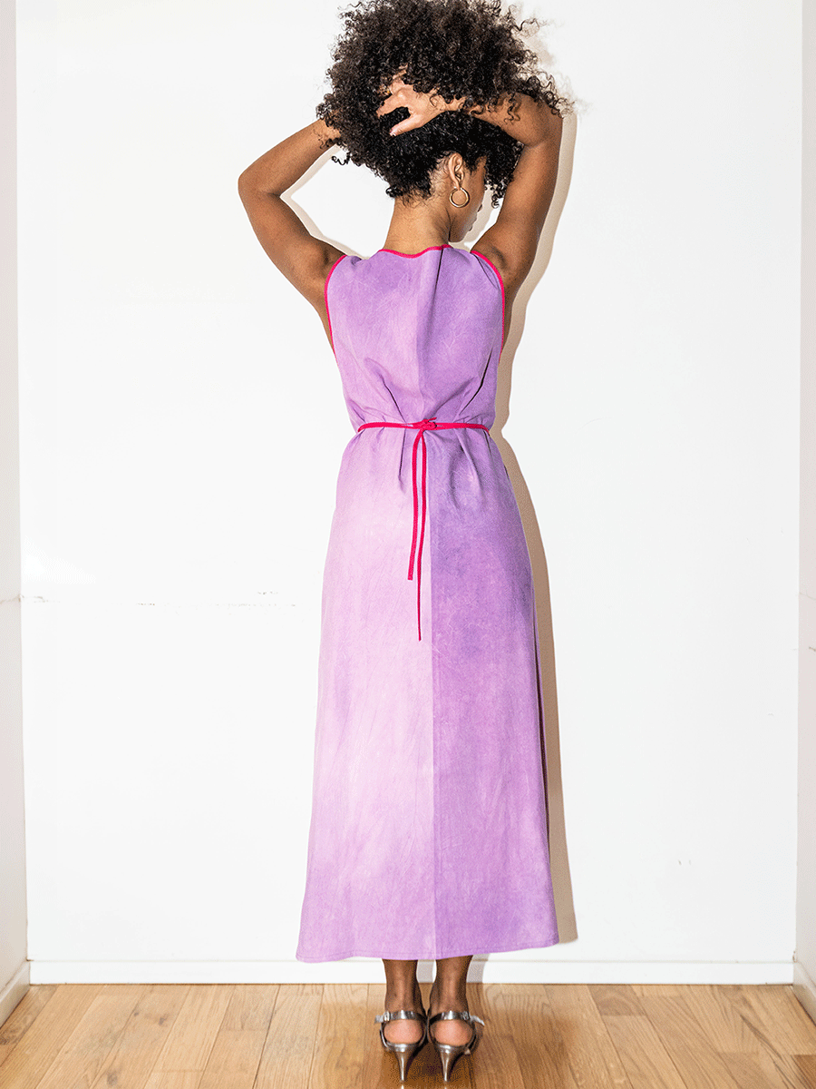 Abito wrap viola