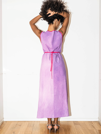 Abito wrap viola