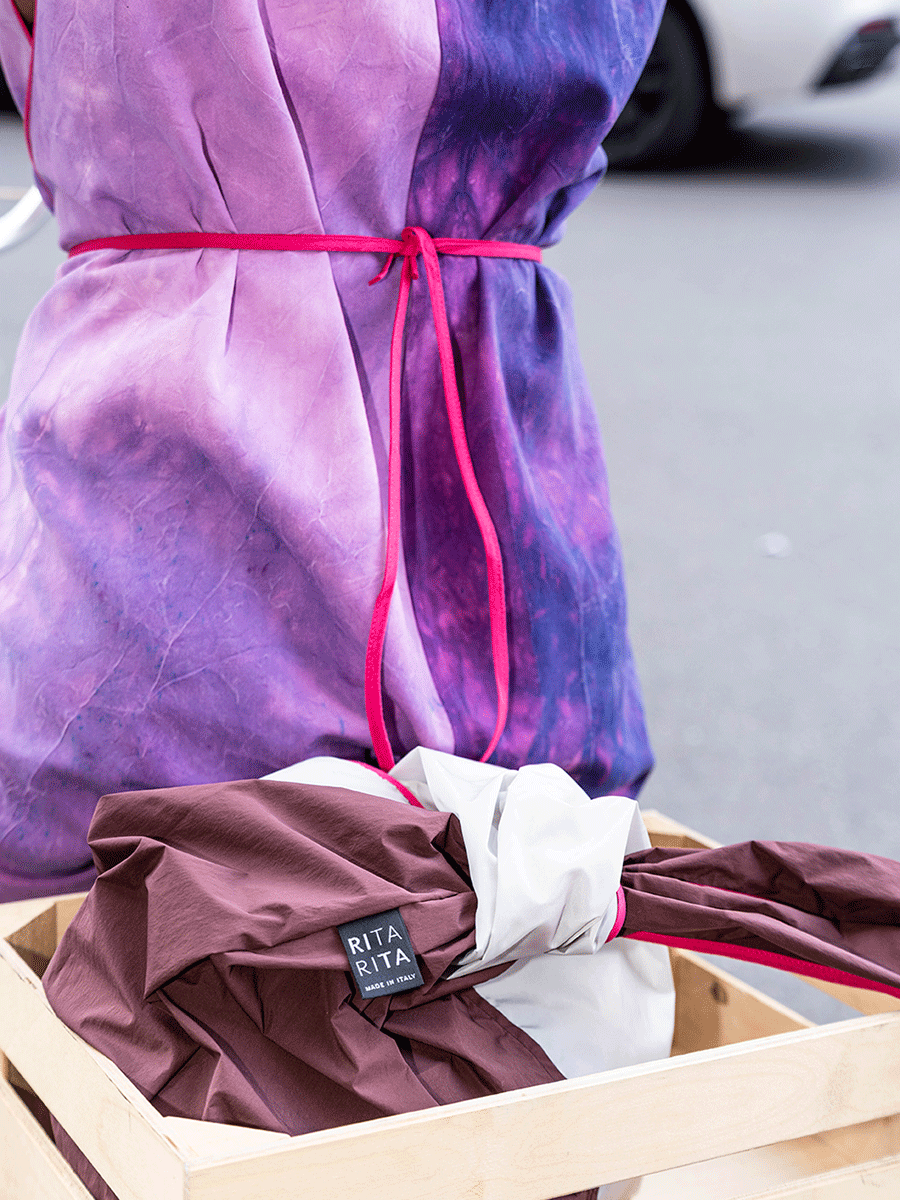 Abito wrap viola