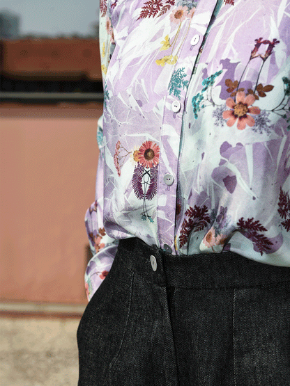 Pantalone palazzo denim