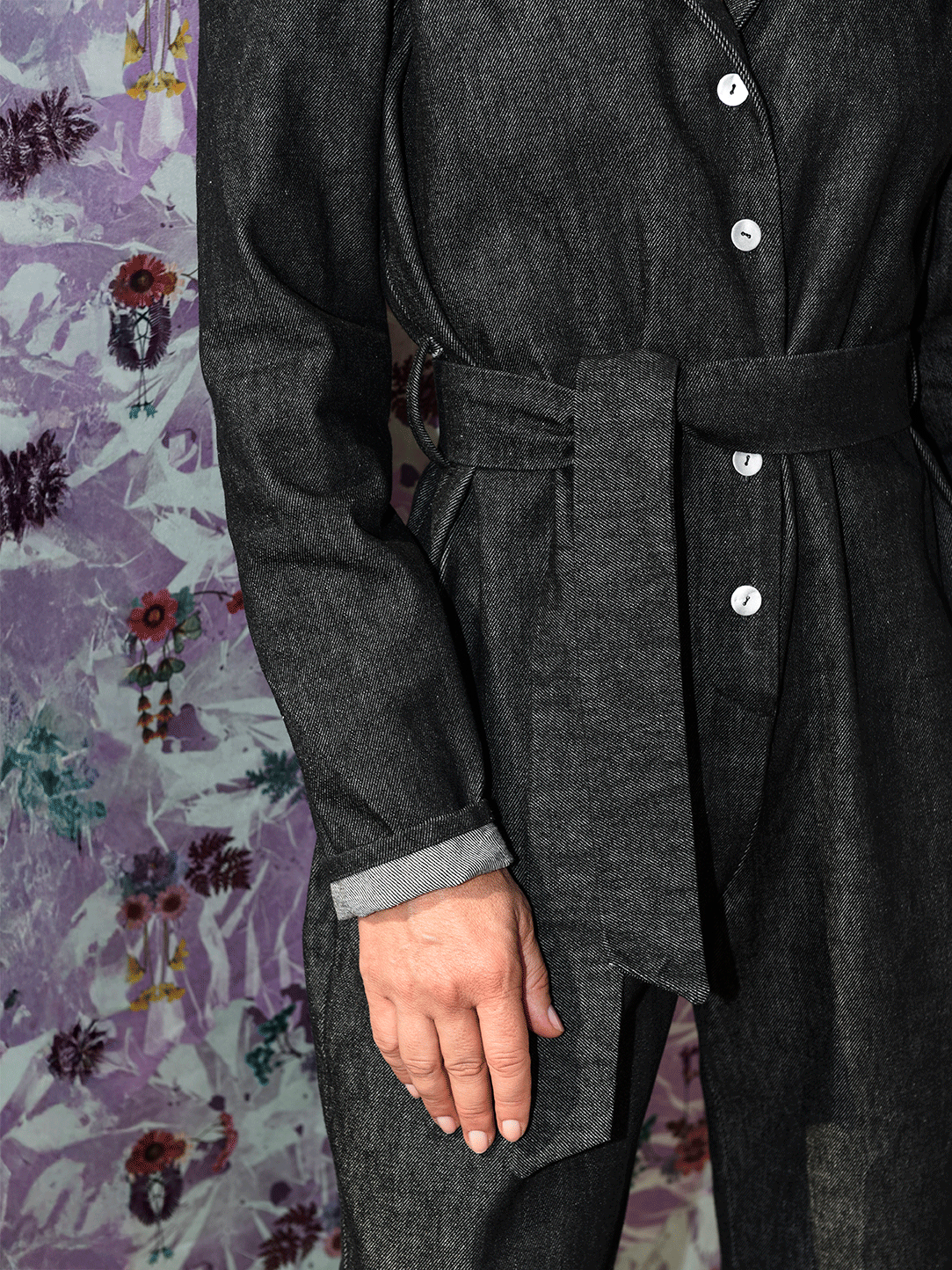 Tuta workwear denim nero